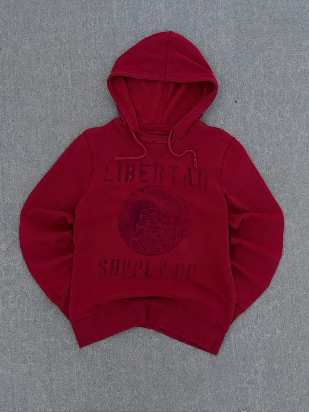 Arizona Jean Company Men's Burgundy Crewneck Hoodie Sweater